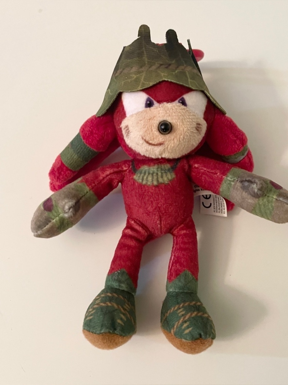 Sonic Prime Gnarly Knuckles Plush Keychain Clip Netflix SEGA